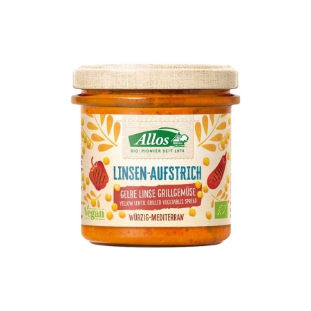 Сочевичний спред Allos Yellow Lentil Grill Gem 140г