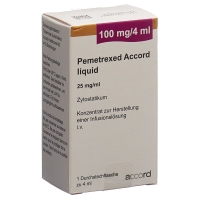 Pemetrexed Accord Liquid 100 мг/4 мл у флаконі