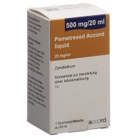 Pemetrexed Accord Liquid 500 мг/20 мл у флаконі