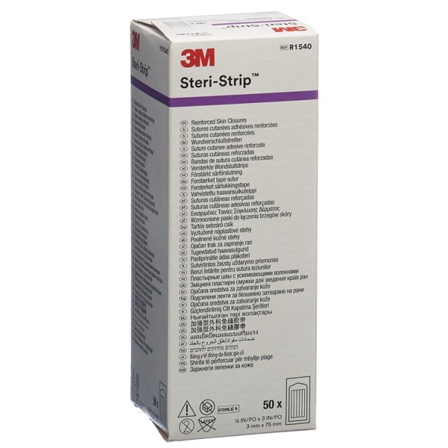3M Steri Strip 3x75mm White Reinforced (s) 50x 5 шт.