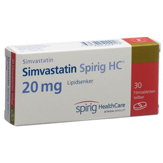 Симвастатин Спириг HC таблетки, покрытые пленочной оболочкой, 20 мг, 30 шт.