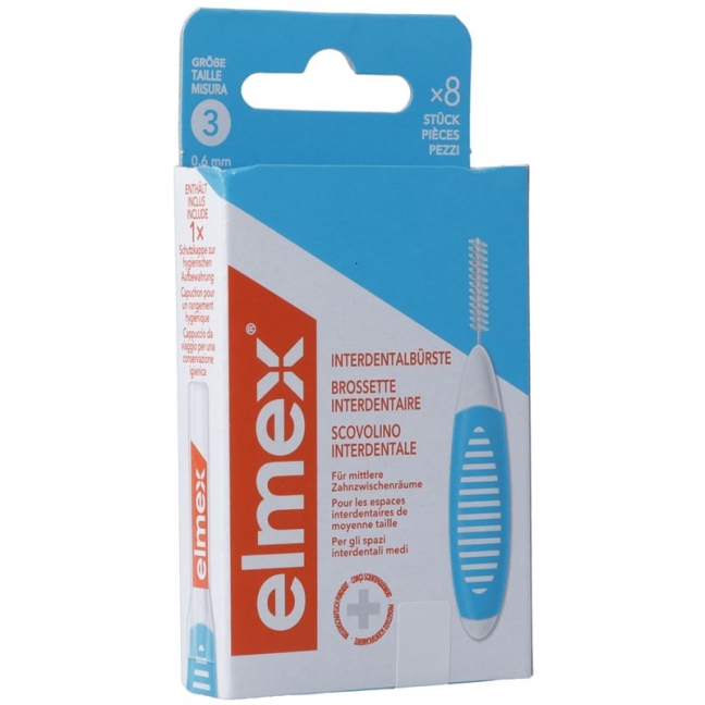Міжзубні щітки Elmex 0,6 мм синій 6 шт