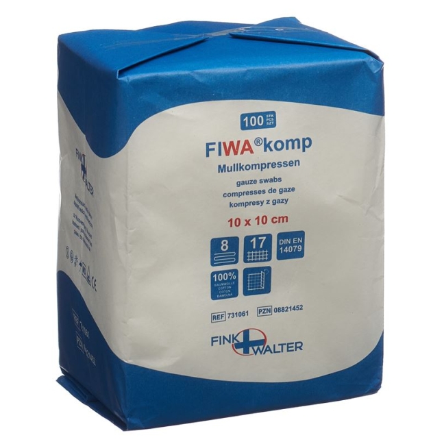 Компреси марлеві Fiwa Komp 10х10 см 100 шт