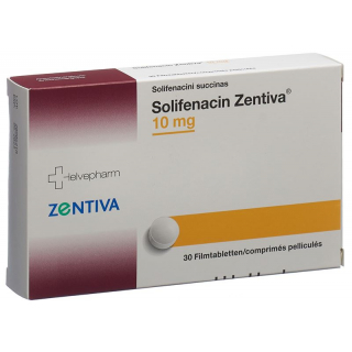 Солифенацин Зентива таблетки, покрытые пленочной оболочкой, 10 мг, 30 шт.