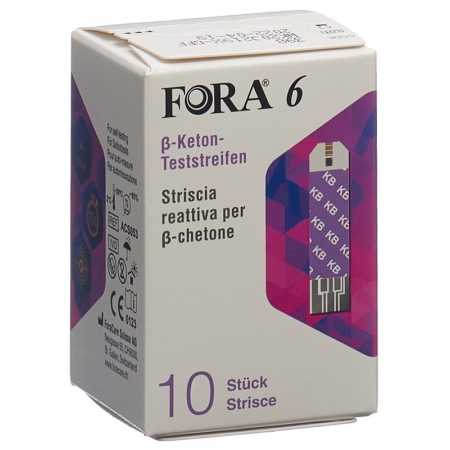 Тест-смужки Fora 6 ?-ketone 10 шт