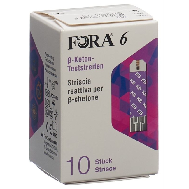 Тест-смужки Fora 6 ?-ketone 10 шт
