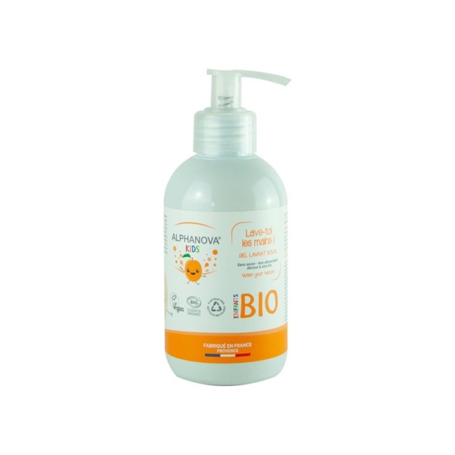 Гель для миття рук Alphanova Kids Organic Абрикос 250 мл