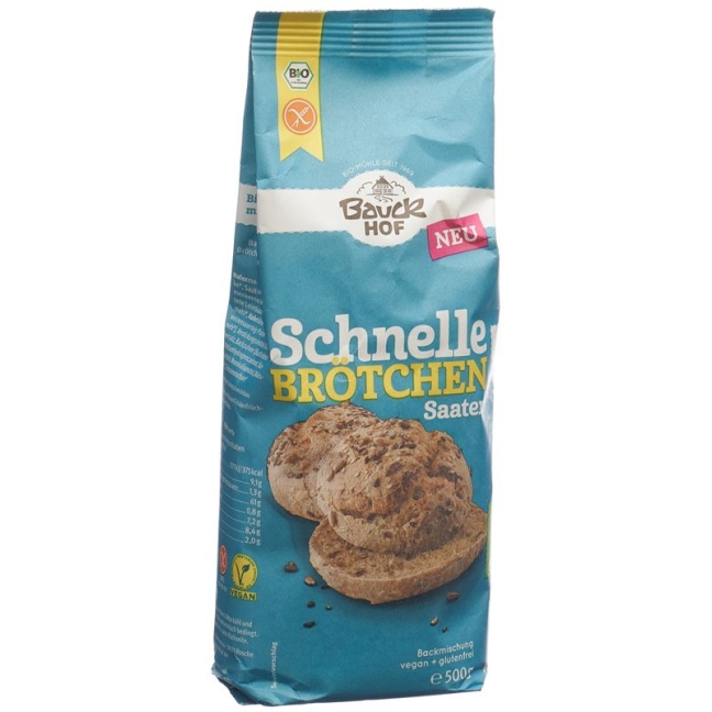 Хлібне насіння Bauckhof Quick Bread Seeds без глютену 500
