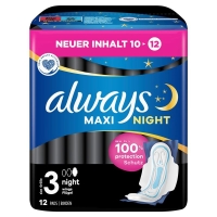 always Maxi прокладка нічна з крильцями 10 шт
