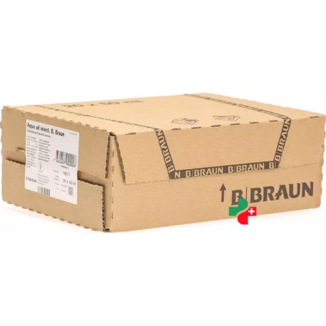 Aqua ad iiectabilia B. Braun Inj Lös 50 мл флакон 20