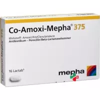 Ко-Амокси Мефа 375 мг 16 пігулок покритих оболонкою