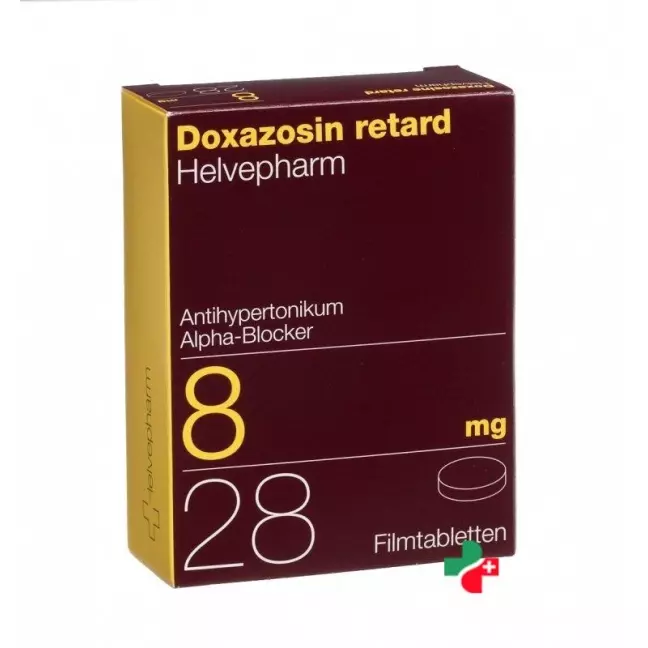 Doxazosin Retard Helvepharm 8 mg 28 tablets Doxazosin Retard Helvepharm 8 mg 28 tablets
