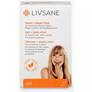 Livsane Hair + Nails Vital Capsules 60 шт