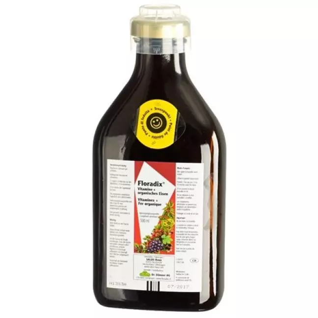 Floradix Iron + Vitamins Juice Fl 250 мл Floradix Iron + Vitamins Juice Fl 250 мл
