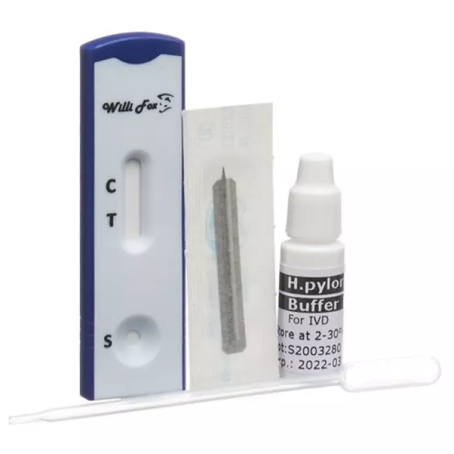 Willi Fox Аналіз крові на Helicobacter Pylori 20 шт Willi Fox Аналіз крові на Helicobacter Pylori 20 шт