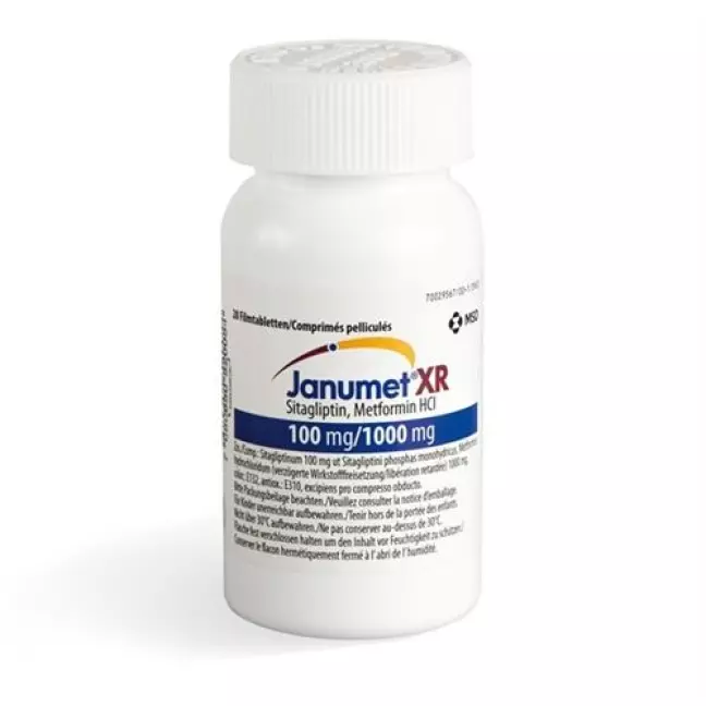 Janumet XR Ret Filmtable 100/1000 мг 3 Fl 28 шт. Janumet XR Ret Filmtable 100/1000 мг 3 Fl 28 шт.