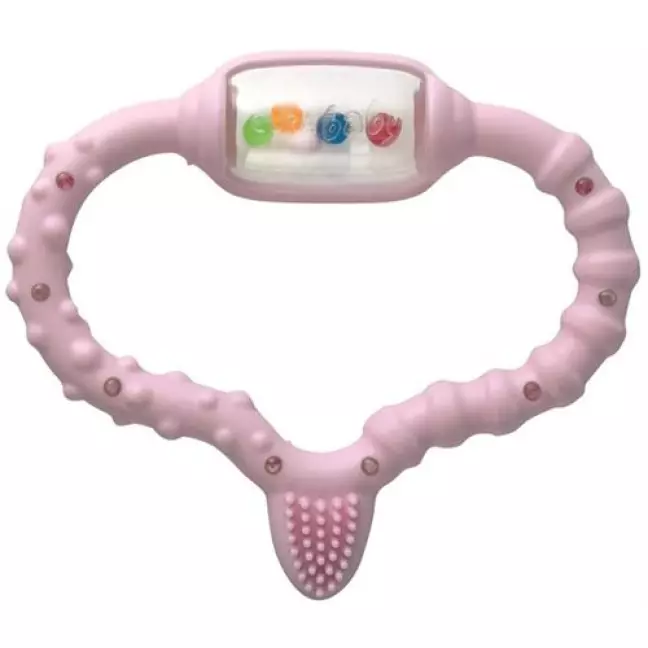 Рожеве кільце для прорізування зубів Curaprox baby
