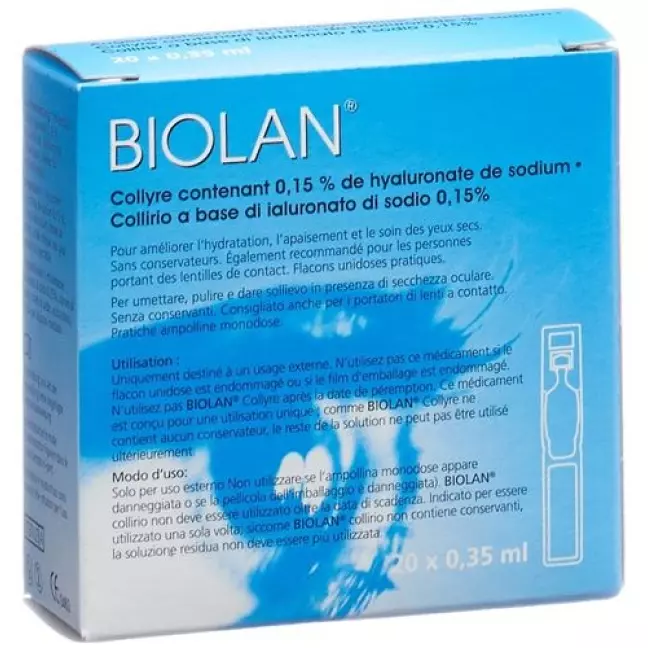 Biolan Gtt Opht 20 монодоз 0,35 мл