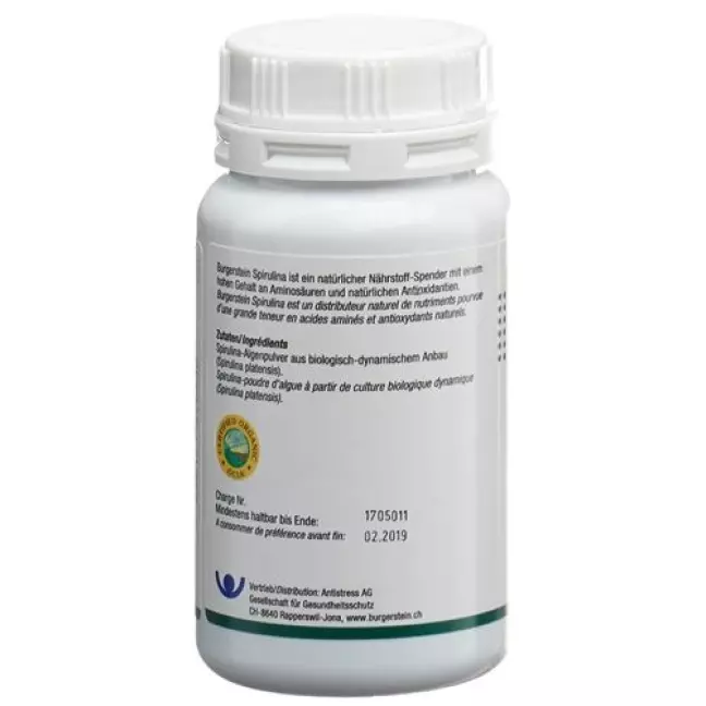 Burgerstein Spirulina Tablets Ds 180 шт