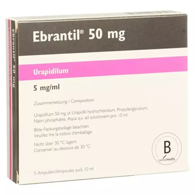 Ebrantil Inj Lös 50 мг/10 мл 5 ампер 10 мл Ebrantil Inj Lös 50 мг/10 мл 5 ампер 10 мл
