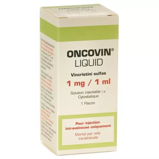 Oncovin Liquid Inj Lös 1 мг/мл внутрішньовенно Діаметр 1 мл Oncovin Liquid Inj Lös 1 мг/мл внутрішньовенно Діаметр 1 мл