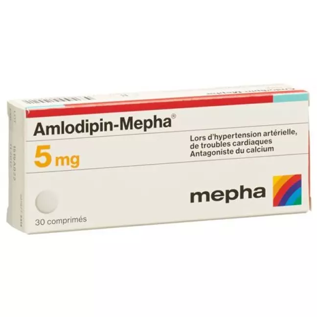 Амлодипін-Мефа таблетки 5 мг 30 шт Амлодипін-Мефа таблетки 5 мг 30 шт