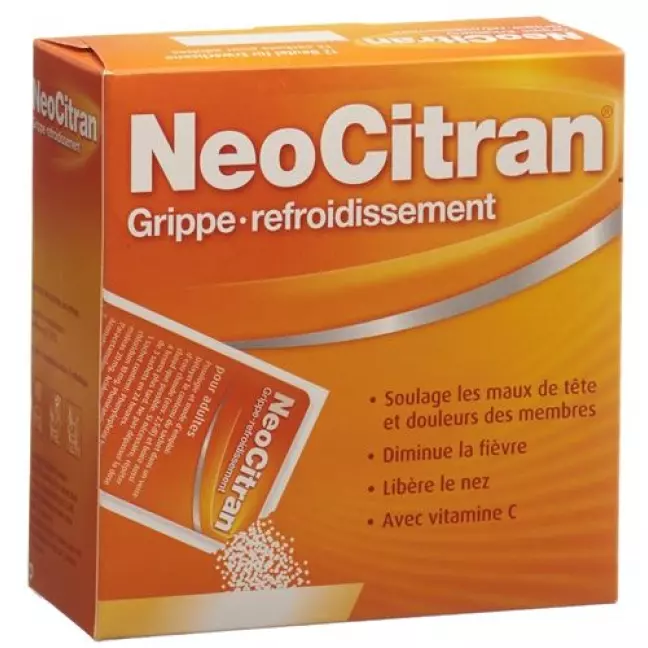 NeoCitran Flu Cold Plv Пакет для дорослих 12 шт NeoCitran Flu Cold Plv Пакет для дорослих 12 шт