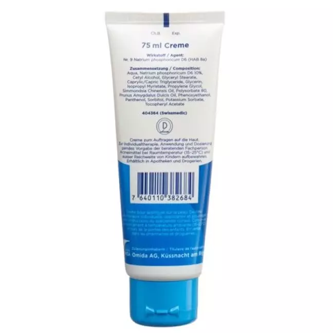 Omida Schüssler № 9 Sodium Phosphoricum Cream D6 Tb 75 мл Omida Schüssler № 9 Sodium Phosphoricum Cream D6 Tb 75 мл