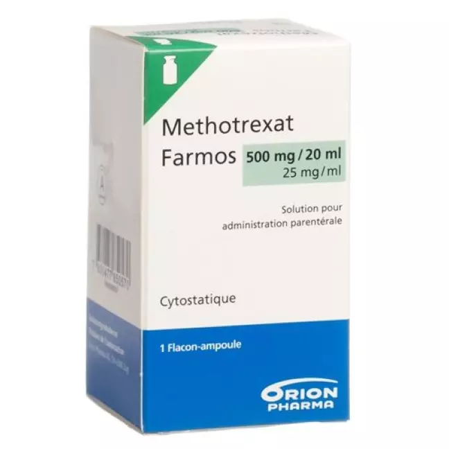 Метотрексат Farmos Inj Lös 500 мг/20 мл Діаметр 20 мл