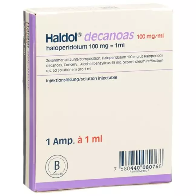 Haldol decanoas Inj Lös 100 mg/ml Amp 1 мл Haldol decanoas Inj Lös 100 mg/ml Amp 1 мл