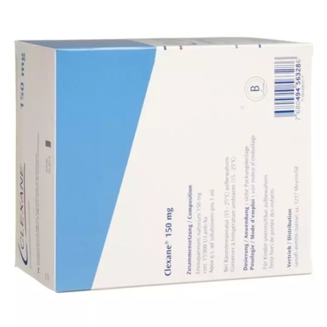 Clexane Inj Lös 150 мг/мл 10 Ферцпр 1 мл Clexane Inj Lös 150 мг/мл 10 Ферцпр 1 мл