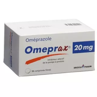 Омепракс таблетки плівка 20 мг 98 шт