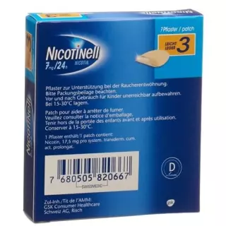 Nicotinell 3 light Matrixpfl 7 мг/24 год 7 шт
