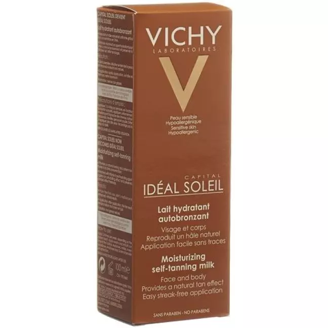 Зволожуюче молочко для автозасмаги Vichy Ideal Soleil 10