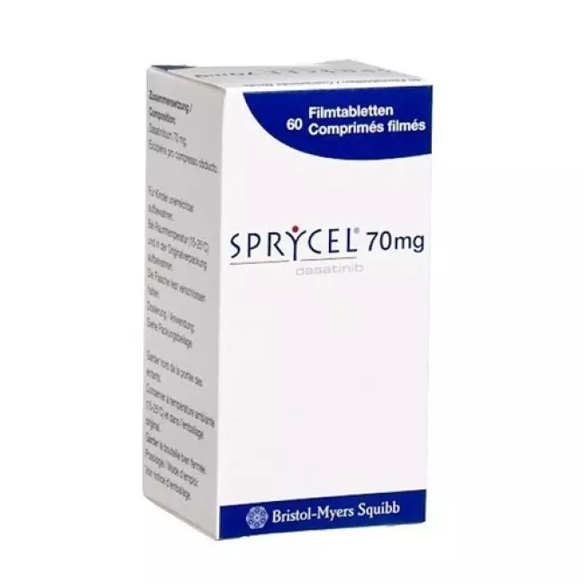 Sprycel плівка таблетки 70 мг фл 60 шт Sprycel плівка таблетки 70 мг фл 60 шт