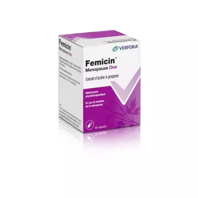 Femicin Menopause Одна капсула 6,5 мг 90 шт Femicin Menopause Одна капсула 6,5 мг 90 шт