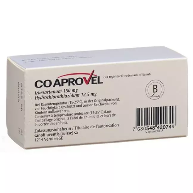 CoAprovel плівка таблетка 150/12,5 98 шт CoAprovel плівка таблетка 150/12,5 98 шт
