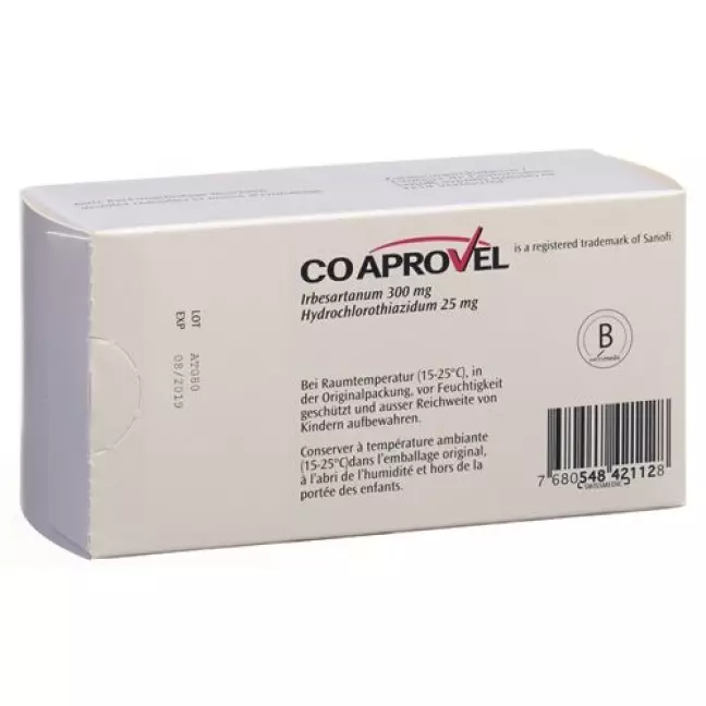 CoAprovel плівка таблетка 300/25 98 шт CoAprovel плівка таблетка 300/25 98 шт