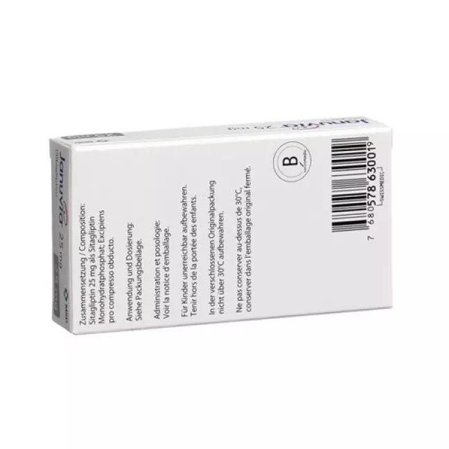 Januvia 25 mg 28 filmtablets Januvia 25 mg 28 filmtablets