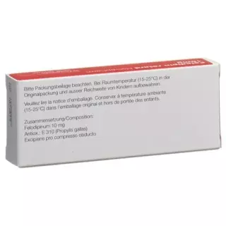 Фелодипін ретард Helvepharm Ret Filmtabl 10 мг 20 шт
