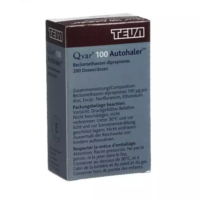 Дозовані інгалятори Qvar 100 Autohaler 100 мкг 200 доз Дозовані інгалятори Qvar 100 Autohaler 100 мкг 200 доз