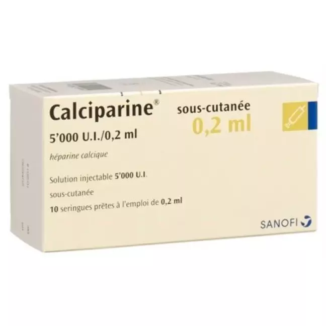 Calciparine Inj Lös 5000 ОД/0,2 мл підшкірно 10 Ферцпр 0,2 мл Calciparine Inj Lös 5000 ОД/0,2 мл підшкірно 10 Ферцпр 0,2 мл