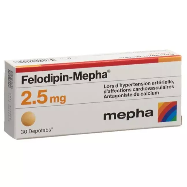 Фелодипін-Мефа Депотабс 2,5 мг 30 шт Фелодипін-Мефа Депотабс 2,5 мг 30 шт