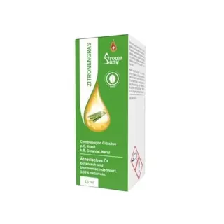 Ефірна олія лемонграсу Aromasan в упаковці органічна 15 мл