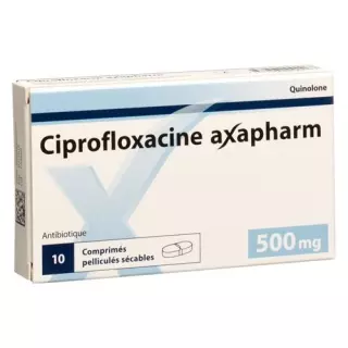 Ципрофлоксацин Аксафарм Фільмтабл 500 мг 20 шт