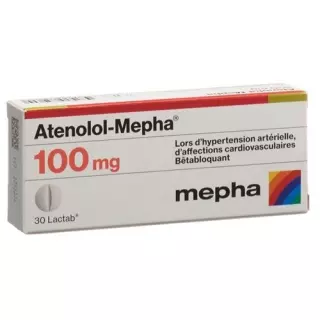Атенолол-Мефа Лактаб 100 мг 30 шт