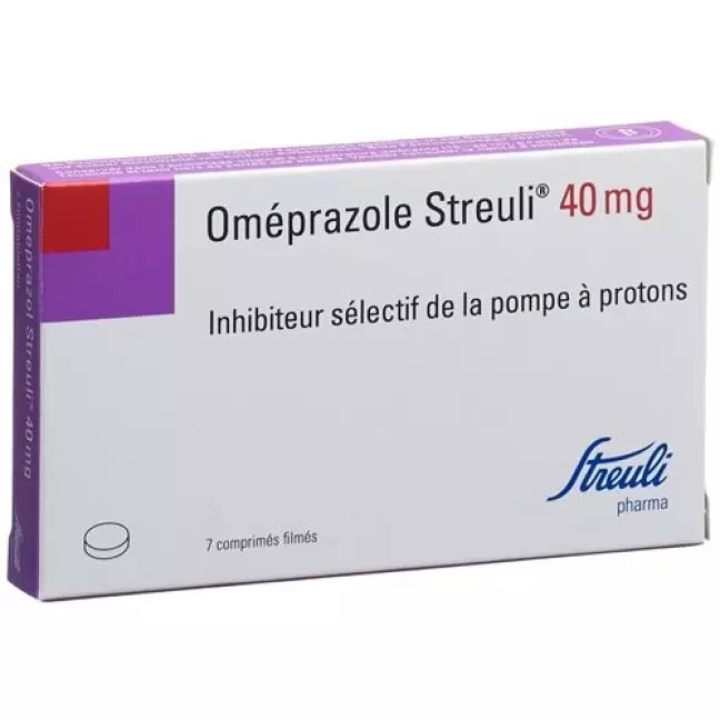 Омепразол Streuli Filmtable 40 мг 7 шт Омепразол Streuli Filmtable 40 мг 7 шт