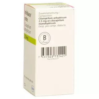 Inhibace mite плівка таблетки 2,5 мг скляний флакон 100 шт