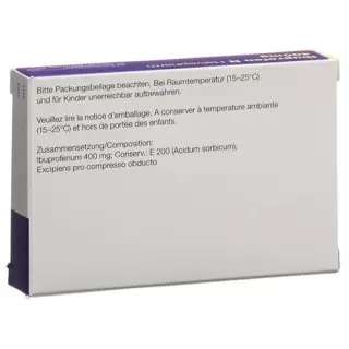 Ibuprofen N Zentiva Filmtabl 400 мг 20 шт