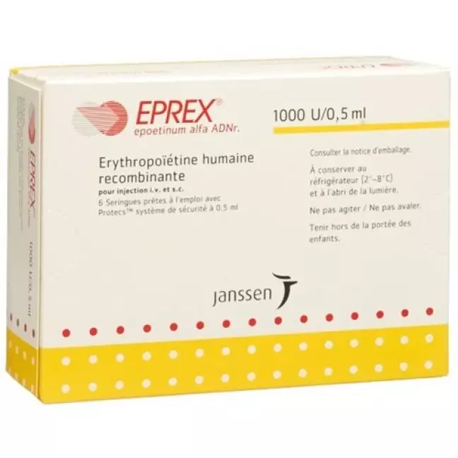 Eprex Inj Lös 1000 МО/0,5 мл із системою захисту (Protecs) 6 Fe Eprex Inj Lös 1000 МО/0,5 мл із системою захисту (Protecs) 6 Fe